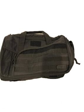 Highland Tactical Canvas Black Duffel 22"x12"x10"